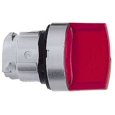 Przełącznik 3 pozycyjny czerwony do środka LED metalowy typowa