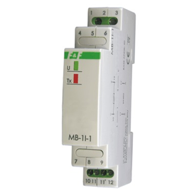 Przetwornik natężenia prądu z wyjściem MODBUS RTU jednofazowy 5A AC