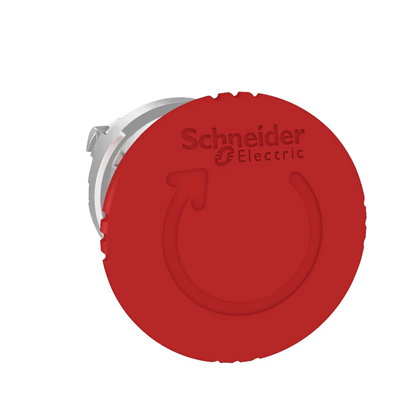 Przycisk grzybkowy Ø22 czerwony Ø40 okrągły metalowy 100 sztuk