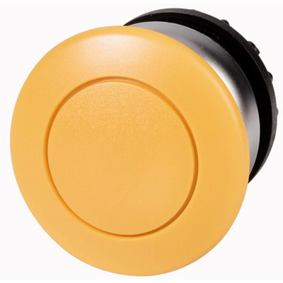 Przycisk grzybkowy z samopowrotem, kolor żółty, M22-DP-Y