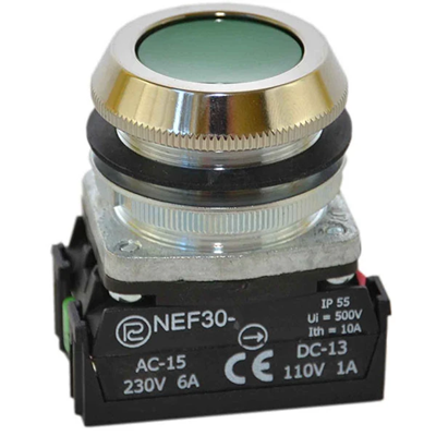Przycisk NEF30-KXY/W3 zielony