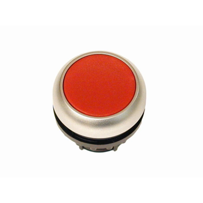 Przycisk płaski bez samopowrotu, kolor czerwony, M22-DR-R