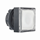 Przycisk płaski biały push-push LED kwadratowy plastikowy