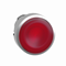 Przycisk płaski czerwony samopowrotny LED metalowy karbowana bez oznaczenia