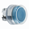 Przycisk płaski Ø22 niebieski samopowrotny bez podświetlenia okrągły metalowy