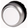 Przycisk płaski z samopowrotem, kolor biały, M22-D-W
