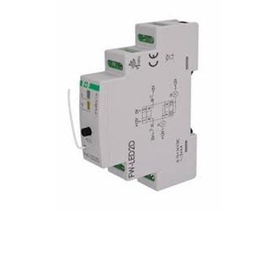 Radiowy dwukanałowy sterownik LED 12V - montaż DIN 10÷16V DC