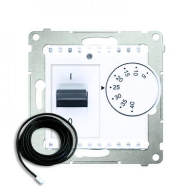 Regulator temperatury z czujnikiem zewnętrznym (moduł) 16A 230V biały