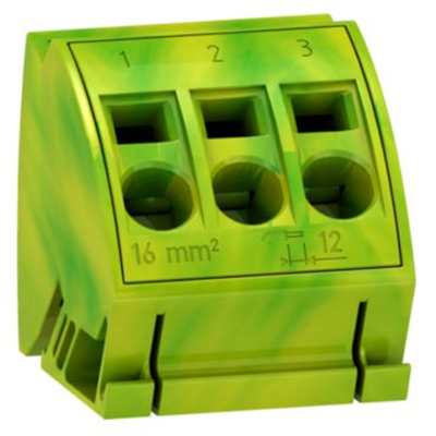 Rozdzielnice Prisma komplet 4 bloków uziemiających z zaciskami sprężynowymi 3x16mm²