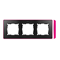 SIMON 82 DETAIL SELECT-fluorescent Ramka 3-krotna grafit z podstawą różową