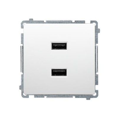 SIMON BASIC Ładowarka USB podwójna biały