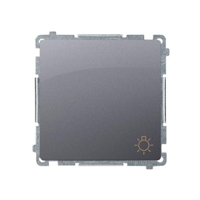 SIMON BASIC Przycisk światło (moduł) 10AX 230V srebrny mat