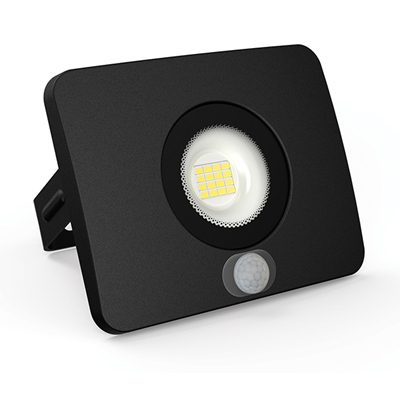 SURFI Naświetlacz LED z sensorem 230V 20W 1500lm IP65 CW czarny