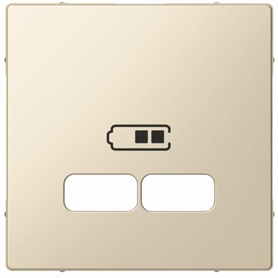 SYSTEM M Płytka centralna gniazda ładowarki USB kremowa