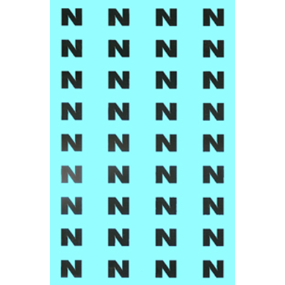 Tablica oznacznikowa samoprzylepna (Przewód "O" neutralny)