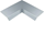 TEHALIT.AK Pokrywa kanału napodłogowego 1-stronnie skośna 800mm kąt wewnętrzny poszerzenie 100mm 200x70mm stal