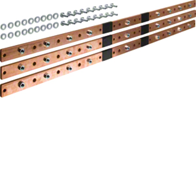 UNIVERS N Szyna pozioma Cu do rozłączników listwowych NH1/2/3 5-polowa 40x10mm 1245mm