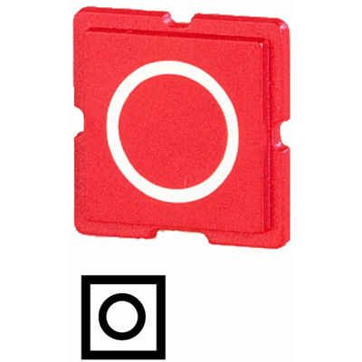 Wkładka przycisku czerwona, 10TQ25
