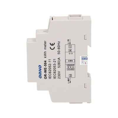 Wskaźnik zużycia energii elektrycznej 1-fazowy, 80A 230V IP20, port RS-485 biały