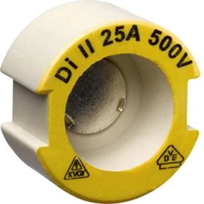 Wstawka kalibrująca wkręcana D DII/E27 25A żół