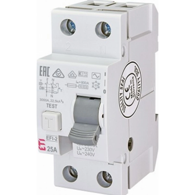 Wyłącznik ochronny różnicowo-prądowy EFI6-2 25/0, 03A, AC