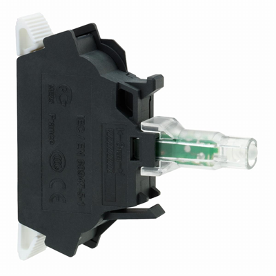 Zestaw świetlny Ø22 zielony LED 24V standardowy zaciski śrubowe