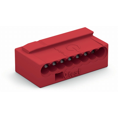 Złączka instalacyjna MIKRO 8x0,6 - 0,8mm² czerwona 50szt.