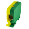 Złączka szynowa gwintowana AL CU 1,5-50mm² TS-35 1 tor 2 otwory zaciskowe żółto-zielona 20 szt.