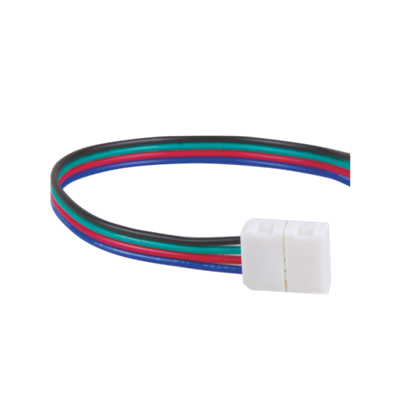 Złączka z kablami do taśmy LED RGB 5050 10mm 10 sztuk