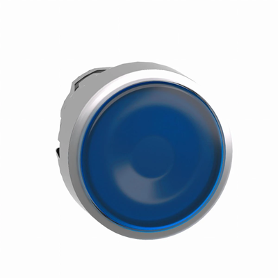 Harmony XB4 Główka przycisku płaskiego metalowego niebieska z możliwością wstawienia legendy